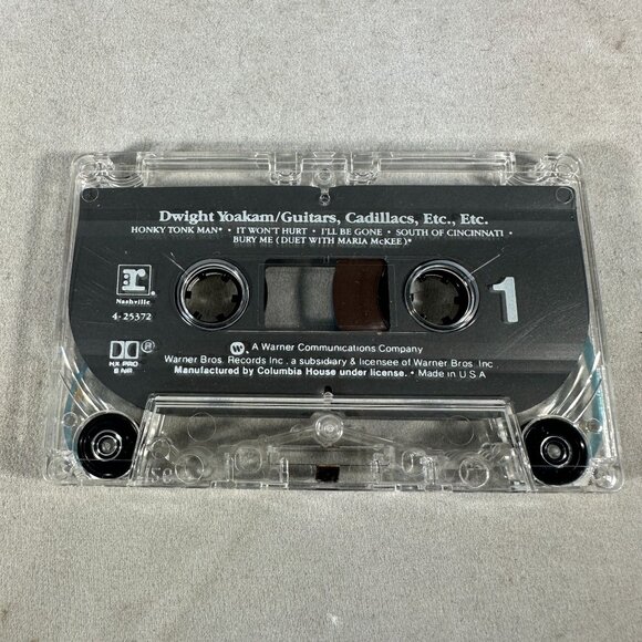 Dwight Yoakam Guitars Cadillacs Etc Etc Cassette Album Country 1986 Warner Bros - Picture 4 of 4